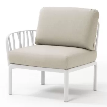 Element terminal Nardi Komodo 5 72cm dreapta/stanga cadru alb perne roz quarzo imagine