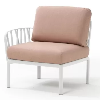 Element terminal Nardi Komodo 5 72cm dreapta/stanga cadru alb perne roz quarzo imagine