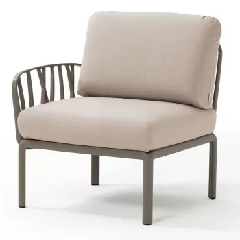 Element terminal Nardi Komodo 5 72cm dreapta/stanga cadru taupe perne canvas Sunbrella imagine