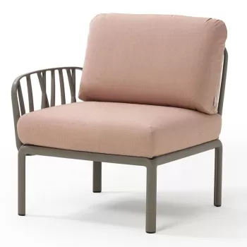 Element terminal Nardi Komodo 5 72cm dreapta/stanga cadru taupe perne roz quarzo imagine