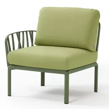 Element terminal Nardi Komodo 5 72cm dreapta/stanga cadru verde perne verde avocado Sunbrella imagine