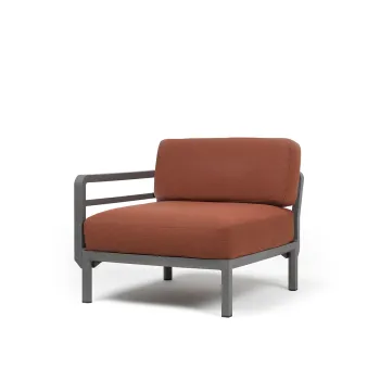 Element terminal Nardi Maximo cadru gri Basalto perne maro Cannella Sunbrella imagine