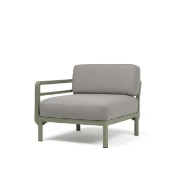 Element terminal Nardi Maximo cadru verde Cactus perne gri Lava Sunbrella imagine