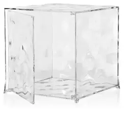 Etajera modulara cu usa Kartell Optic design Patrick Jouin 40x40x41cm transparent imagine