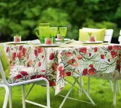 Fata de masa Sander Garden Bistro Alvor 150x250cm acoperire acrylica 01 Red imagine