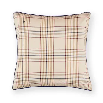 Fata de perna Tommy Hilfiger Camel Checks 65x65cm Natural imagine