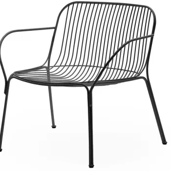 Fotoliu exterior Kartell Hiray design Ludovica & Roberto Palomba negru imagine