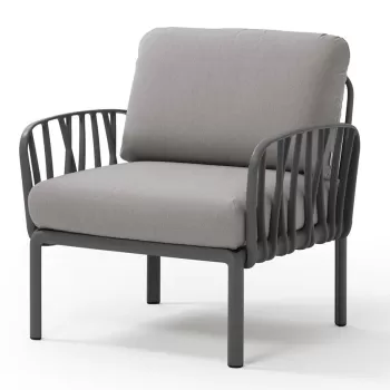 Fotoliu exterior Nardi Komodo cadru antracit perne gri komodo imagine