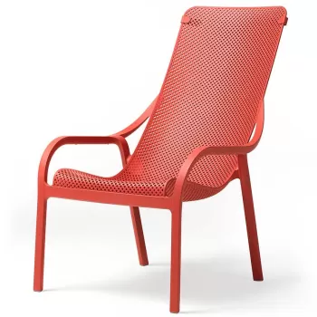 Fotoliu exterior Nardi Net Lounge rosu coral imagine