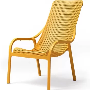 Fotoliu exterior Nardi Net Lounge verde mustar imagine
