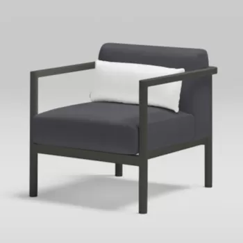 Fotoliu exterior Point Origin cadru gri aluminiu textil gri G2 1268 imagine