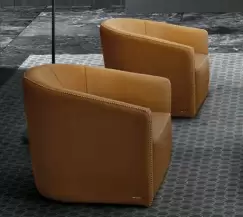 Fotoliu Gamma Sharon PNA piele Zero Impact F304 HandMade in Italy imagine