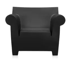 Fotoliu Kartell Bubble design Philippe Starck negru imagine