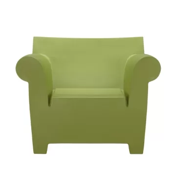 Fotoliu Kartell Bubble design Philippe Starck verde imagine