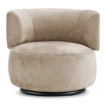 Fotoliu Kartell K-Waiting design Rodolfo Dordoni Chenille Beige imagine