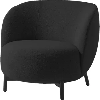 Fotoliu Kartell Lunam design Patricia Urquiola tapiterie Orsetto Gri imagine