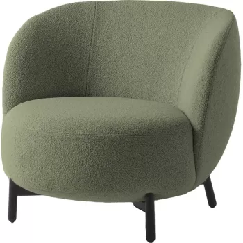 Fotoliu Kartell Lunam design Patricia Urquiola tapiterie Orsetto Verde imagine