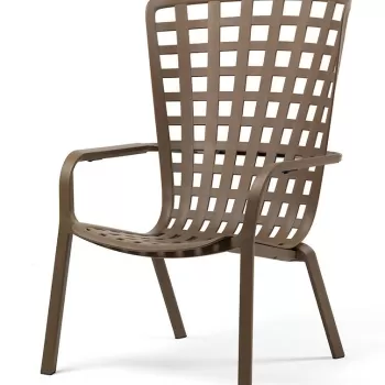 Fotoliu recliner exterior Nardi Folio maro tabacco imagine