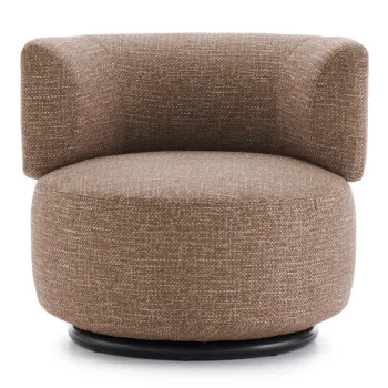 Fotoliu rotativ Kartell K-Waiting design Rodolfo Dordoni Texture Brown imagine