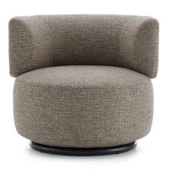 Fotoliu rotativ Kartell K-Waiting design Rodolfo Dordoni Texture Grey imagine