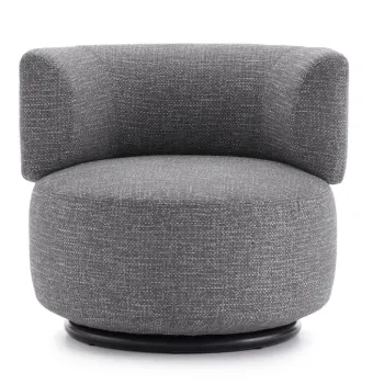 Fotoliu rotativ Kartell K-Waiting design Rodolfo Dordoni Texture Sky Blue imagine