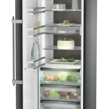 Frigider cu o usa Liebherr Prime RBbsb 525i BioFresh SuperSilent 386 litri clasa B Black Steel imagine
