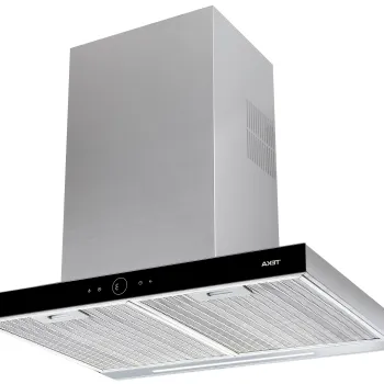 Hota decorativa Teka DLH 686 T ultraslim 60cm 3 trepte + intensiv 920 mc/h Free Outlet Inox - cristal negru imagine