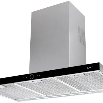 Hota decorativa Teka DLH 986 T ultraslim 90cm 3 trepte + intensiv 920 mc/h Free Outlet Inox - cristal negru imagine