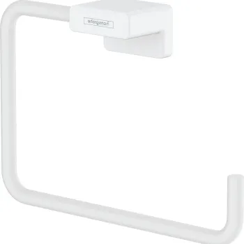 Inel port-prosop Hansgrohe AddStoris alb mat imagine