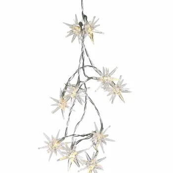 Instalatie luminoasa Deko Senso Mini-Star Light cu 10 stelute LED alb cald 1 metru timer alimentare cu baterii imagine