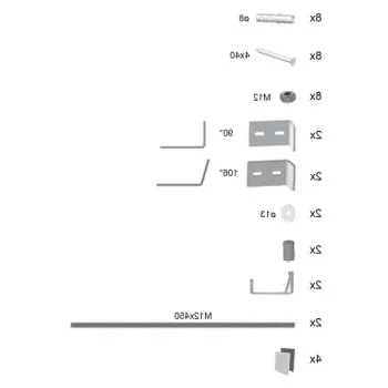 Kit montare panouri pentru cada Ravak Panelkit Avocado imagine