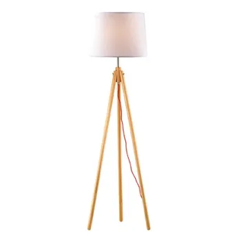 Lampadar Ideal Lux York PT1 1x60W 48x164cm lemn imagine