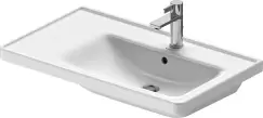 Lavoar asimetric Duravit D-Neo 80cm montare pe mobilier orientare dreapta alb imagine