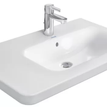 Lavoar asimetric Duravit DuraStyle 80x48cm montare pe mobilier alb imagine