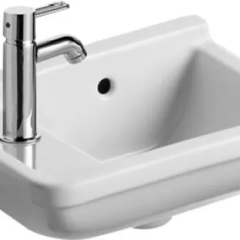 Lavoar asimetric Duravit Starck 3 orientare dreapta alb imagine