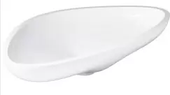 Lavoar asimetric tip bol Hansgrohe Axor Massaud 57cm fara orificiu baterie fara preaplin montare pe blat imagine
