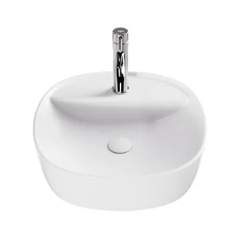 Lavoar Besco Anes Cera-Line 40x40cm  montare pe blat  alb imagine