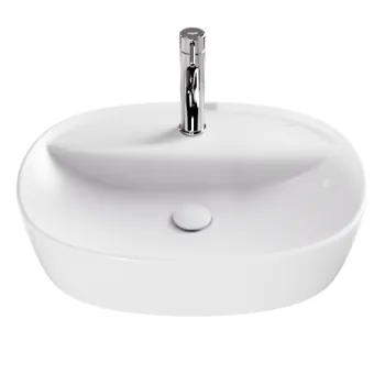 Lavoar Besco Anes Cera-Line 50x38cm  montare pe blat  alb imagine