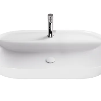 Lavoar Besco Anes Cera-Line 80x40cm  montare pe blat  alb imagine