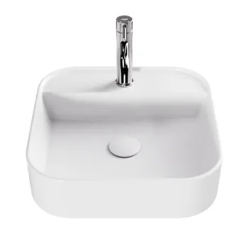 Lavoar Besco Assos Cera-Line 40x40cm  fara preaplin  alb imagine