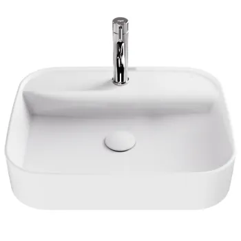 Lavoar Besco Assos Cera-Line 50x40cm  fara preaplin  alb imagine