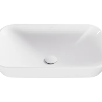 Lavoar Besco Verga Cera-Line 51.5x34cm  montare in blat  fara orificiu baterie  fara preaplin  alb imagine