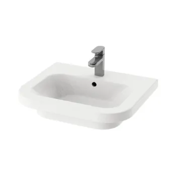 Lavoar ceramic Ravak Concept Chrome 55x47cm montare pe mobilier alb imagine
