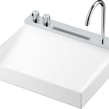 Lavoar cu baterie termostatata incorporata Hansgrohe Avalegra AquaUnit 58x47.5x10cm  crom imagine