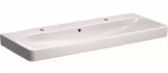 Lavoar dublu Geberit Smyle Square 120x48cm montare pe mobilier alb imagine