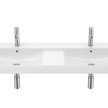 Lavoar dublu Roca Ona 120x46cm alb imagine