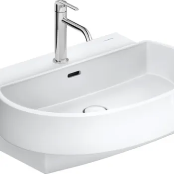 Lavoar Duravit Balcoon 65x48cm  ventil click-clack cu capac ceramic  DuraShield  alb imagine