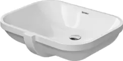 Lavoar Duravit D-Code 56x40cm fara orificiu baterie montare sub blat imagine