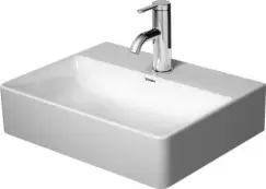 Lavoar Duravit DuraSquare 45x35 cm fara preaplin cu capac ceramic pentru ventil inclus si finisaj suplimentar imagine