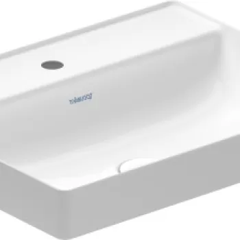 Lavoar Duravit DuraSquare 59x47cm fara preaplin montare pe blat cu capac ceramic pentru ventil inclus alb imagine